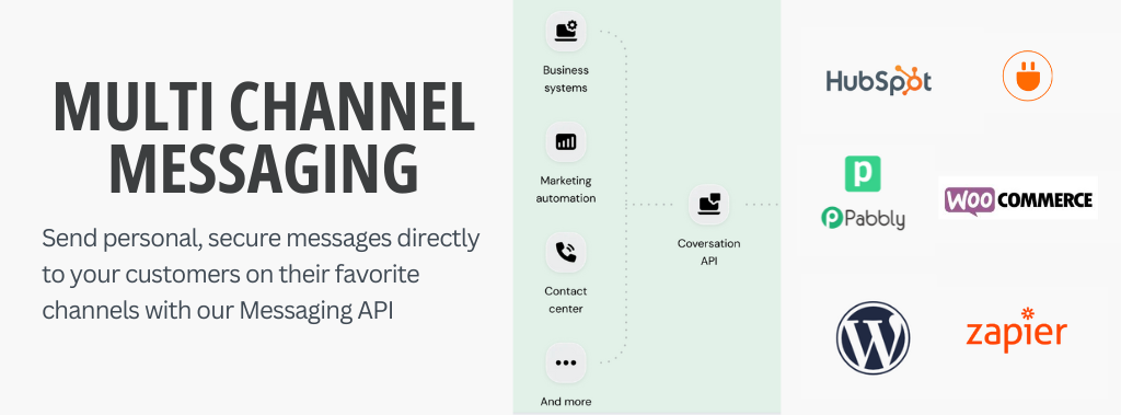 Multi channel messaging API