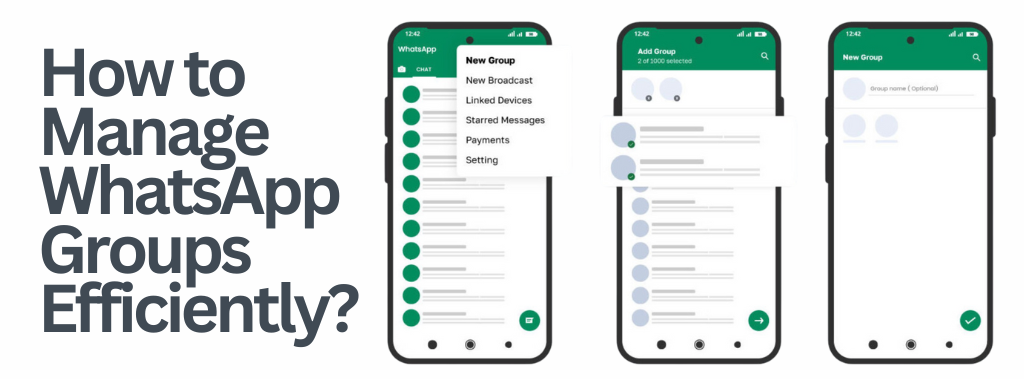 how to manage whatsApp group?