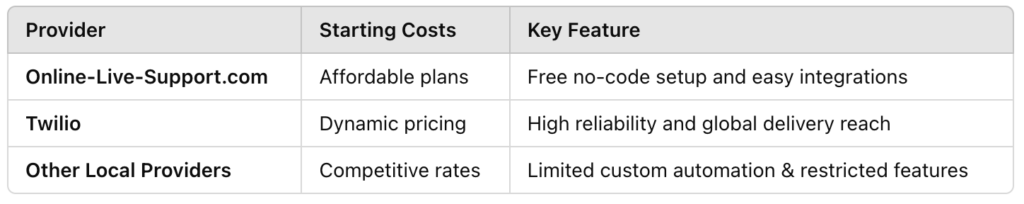 WhatsApp API providers